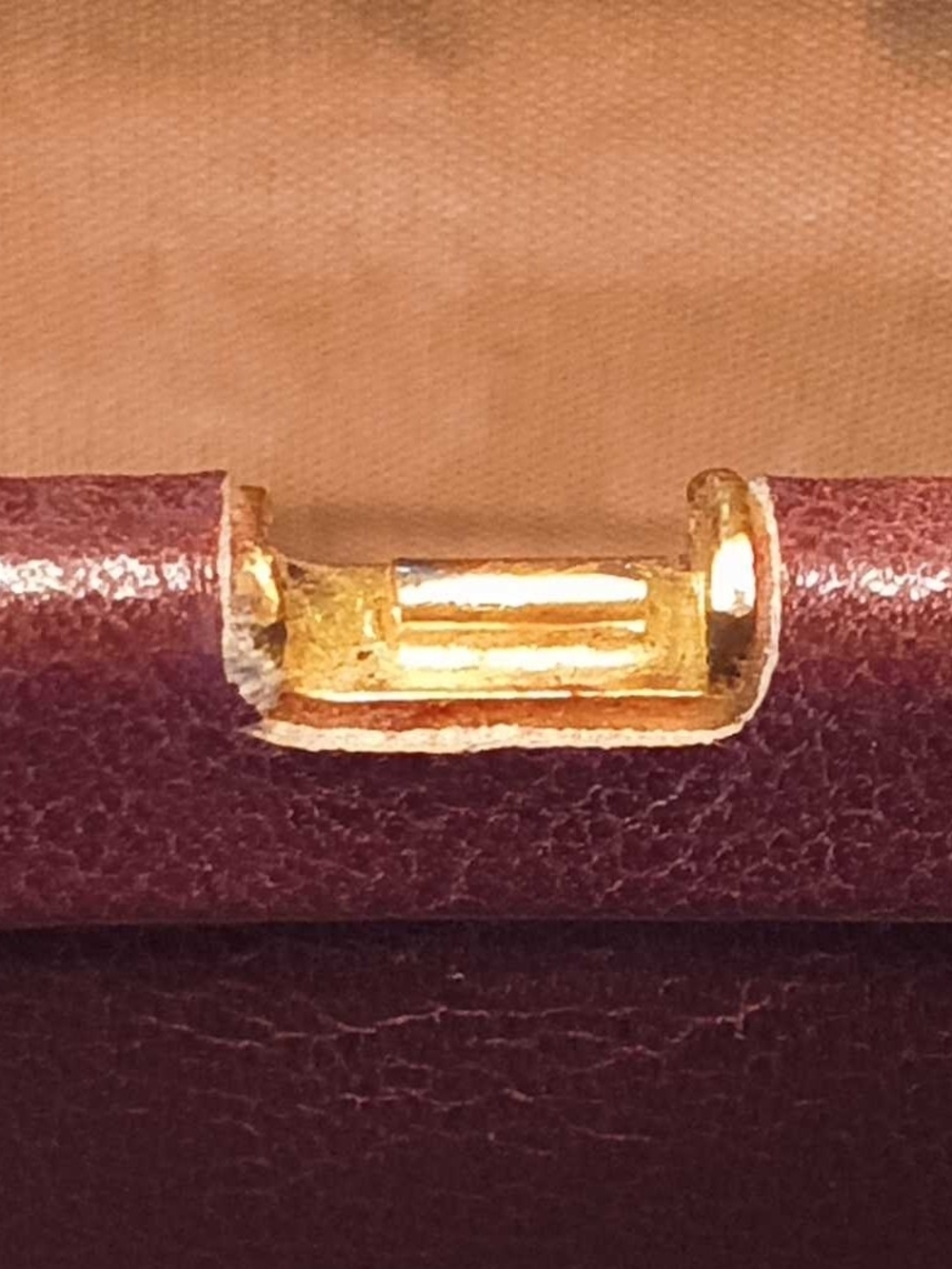Vintage Burgundy Leather And Calf Hair Purse - Picture 7 of 16